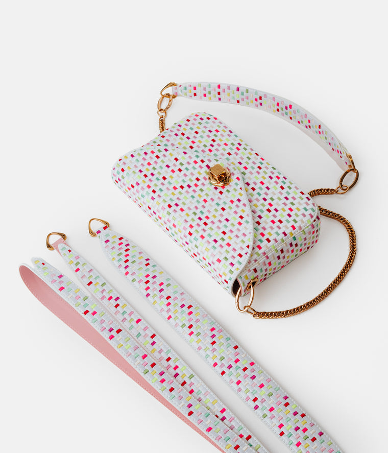 White & Neon Pink